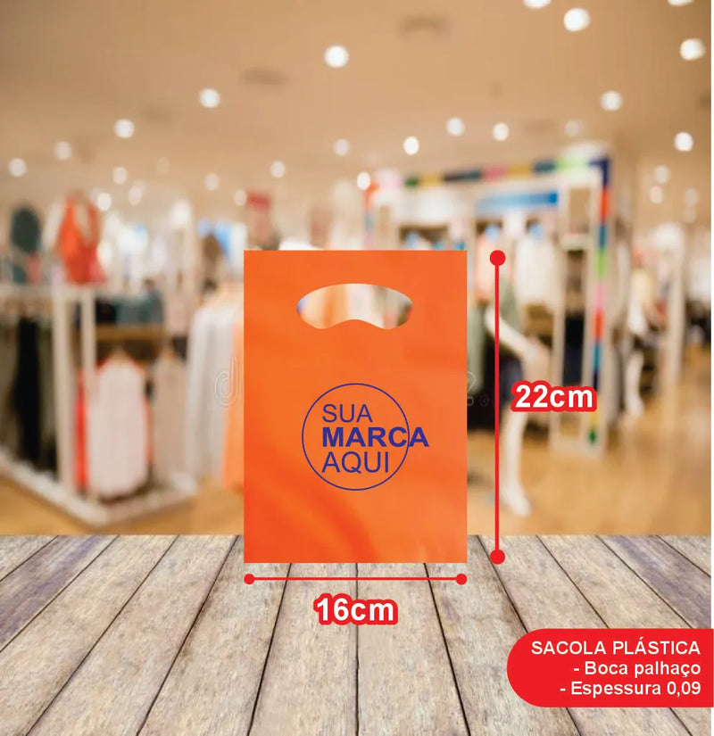 Sacolas Vazada 16x22 | Kit 1000 unid. | Frete Grátis + Alta Resistência