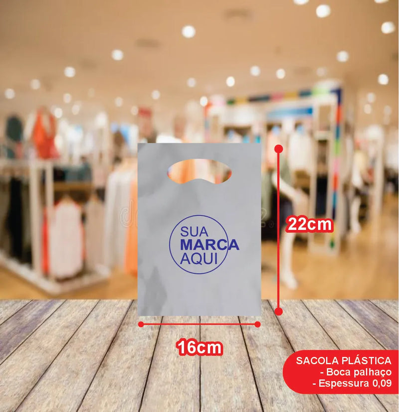 Sacolas Vazada 16x22 | Kit 1000 unid. | Frete Grátis + Alta Resistência