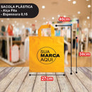 Sacolas Personalizadas 27x40 | Kit 250 unid. | Frete Grátis + Alta Resistência
