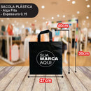 Sacolas Alsa Fita 27x40 | Kit 500 unid. | Frete Grátis + Alta Resistência