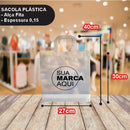 Sacolas Personalizadas 27x40 | Kit 250 unid. | Frete Grátis + Alta Resistência
