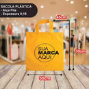 Sacolas Personalizadas 30x45 | Kit 250 unid. | Frete Grátis + Alta Resistência