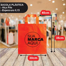 Sacolas Personalizadas 30x45 | Kit 250 unid. | Frete Grátis + Alta Resistência