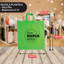 Sacolas Personalizadas 30x45 | Kit 250 unid. | Frete Grátis + Alta Resistência