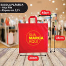 Sacolas Personalizadas 30x45 | Kit 250 unid. | Frete Grátis + Alta Resistência
