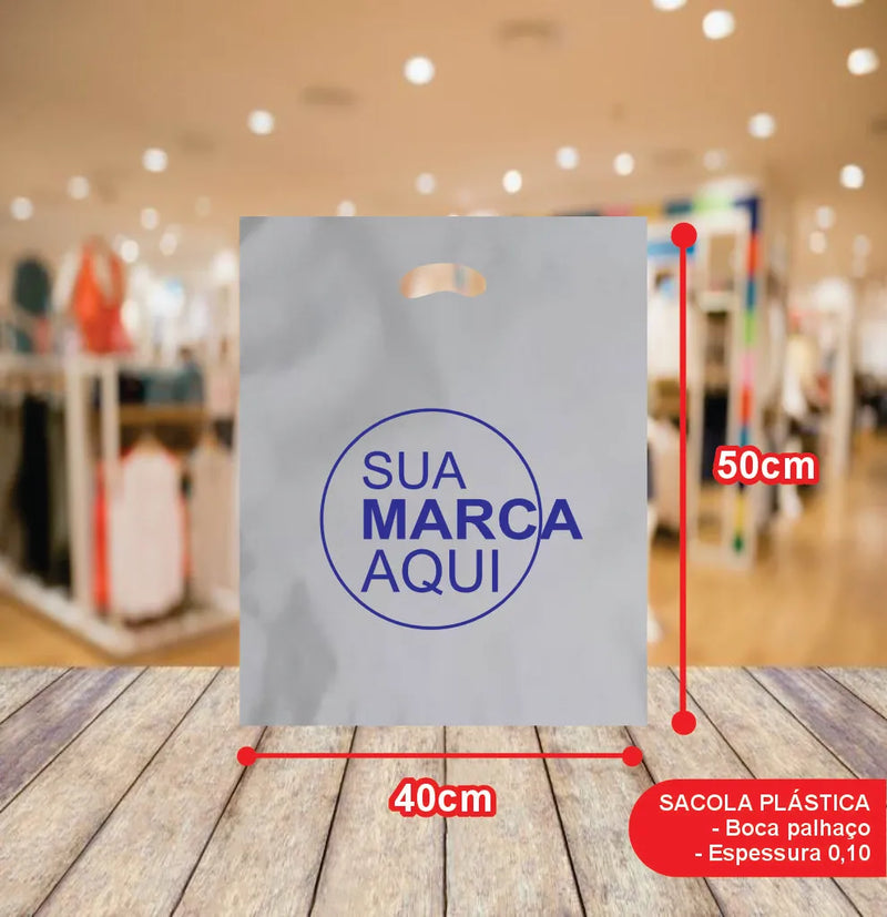 Sacolas Vazada 40x50 | Kit 500 unid. | Frete Grátis + Alta Resistência