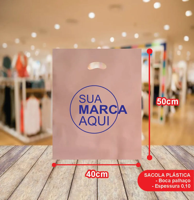 Sacolas Vazada 40x50 | Kit 100 unid. | Frete Grátis + Alta Resistência