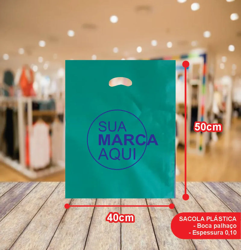 Sacolas Vazada 40x50 | Kit 100 unid. | Frete Grátis + Alta Resistência