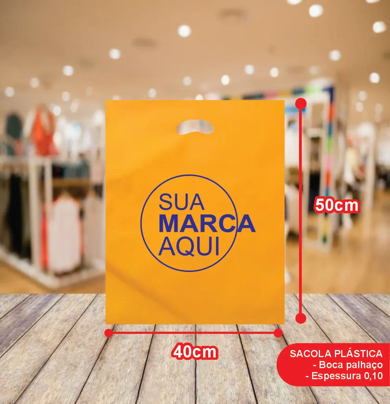 Sacolas Vazada 40x50 | Kit 500 unid. | Frete Grátis + Alta Resistência