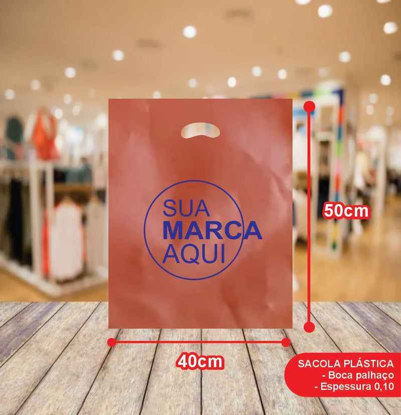 Sacolas Vazada 40x50 | Kit 500 unid. | Frete Grátis + Alta Resistência
