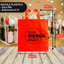 Sacolas Personalizadas 45x55 | Kit 250 unid. | Frete Grátis + Alta Resistência