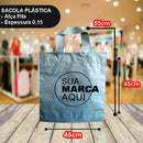 Sacolas Personalizadas 45x55 | Kit 250 unid. | Frete Grátis + Alta Resistência