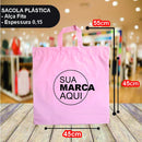 Sacolas Personalizadas 45x55 | Kit 250 unid. | Frete Grátis + Alta Resistência