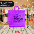 Sacolas Personalizadas 45x55 | Kit 250 unid. | Frete Grátis + Alta Resistência