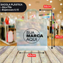 Sacolas Personalizadas 45x55 | Kit 250 unid. | Frete Grátis + Alta Resistência