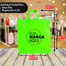 Sacolas Personalizadas 45x55 | Kit 250 unid. | Frete Grátis + Alta Resistência